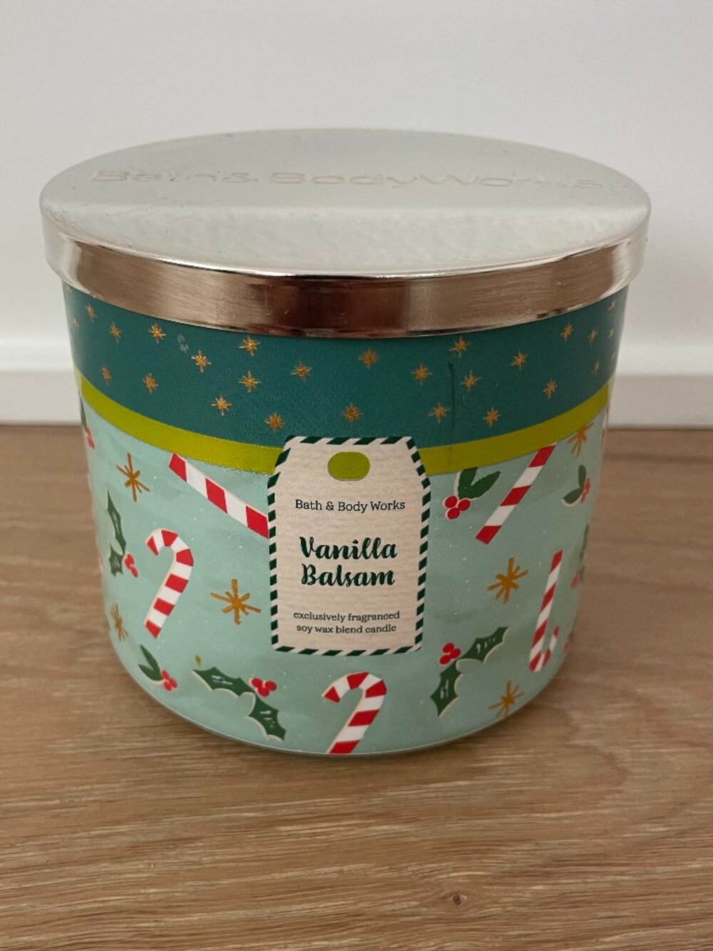 Bath & Body Works Vanilla Balsam 3 Wick Candle Soy Wax Blend 14.5 oz